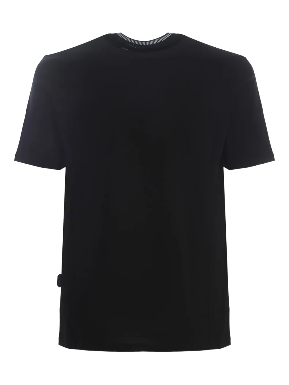 YES LONDON ribbed-trim T-shirt - Zwart
