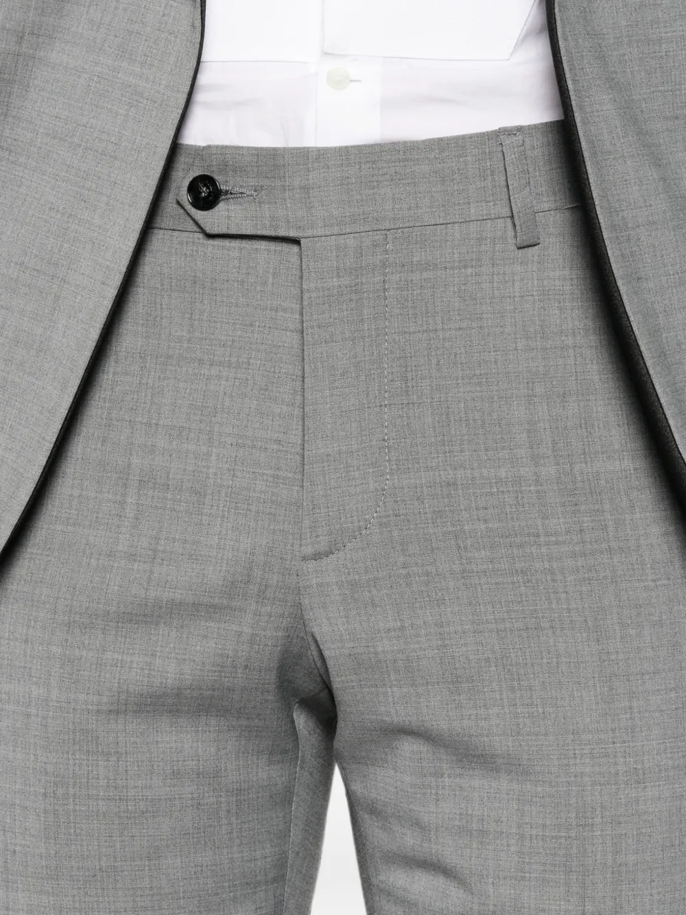 Manuel Ritz Blazer met dubbele rij knopen en sjaalrevers Grijs