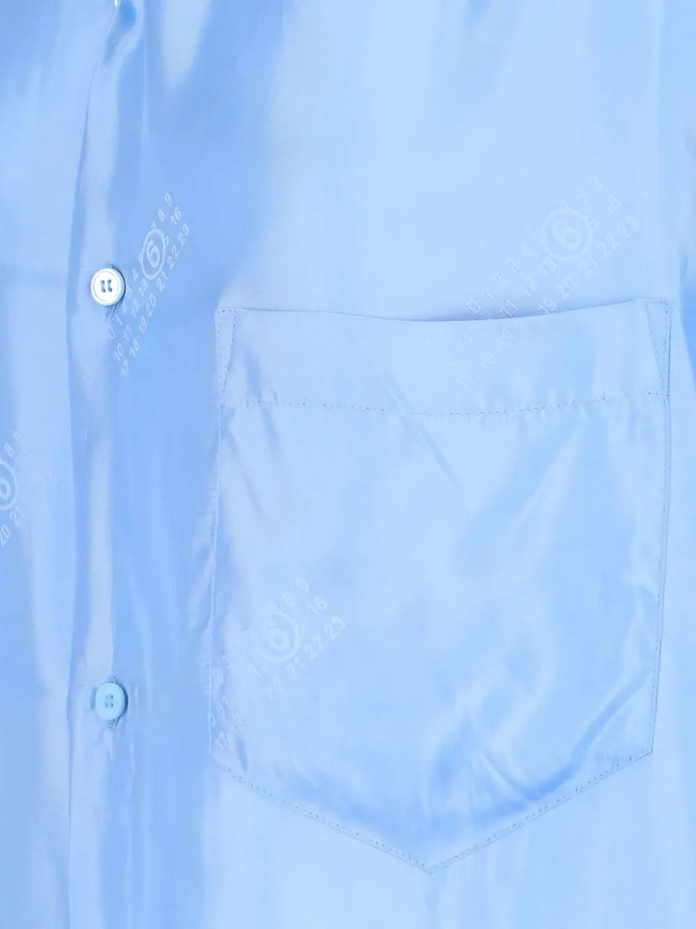 MM6 Maison Margiela Blousejurk met logopatroon Blauw