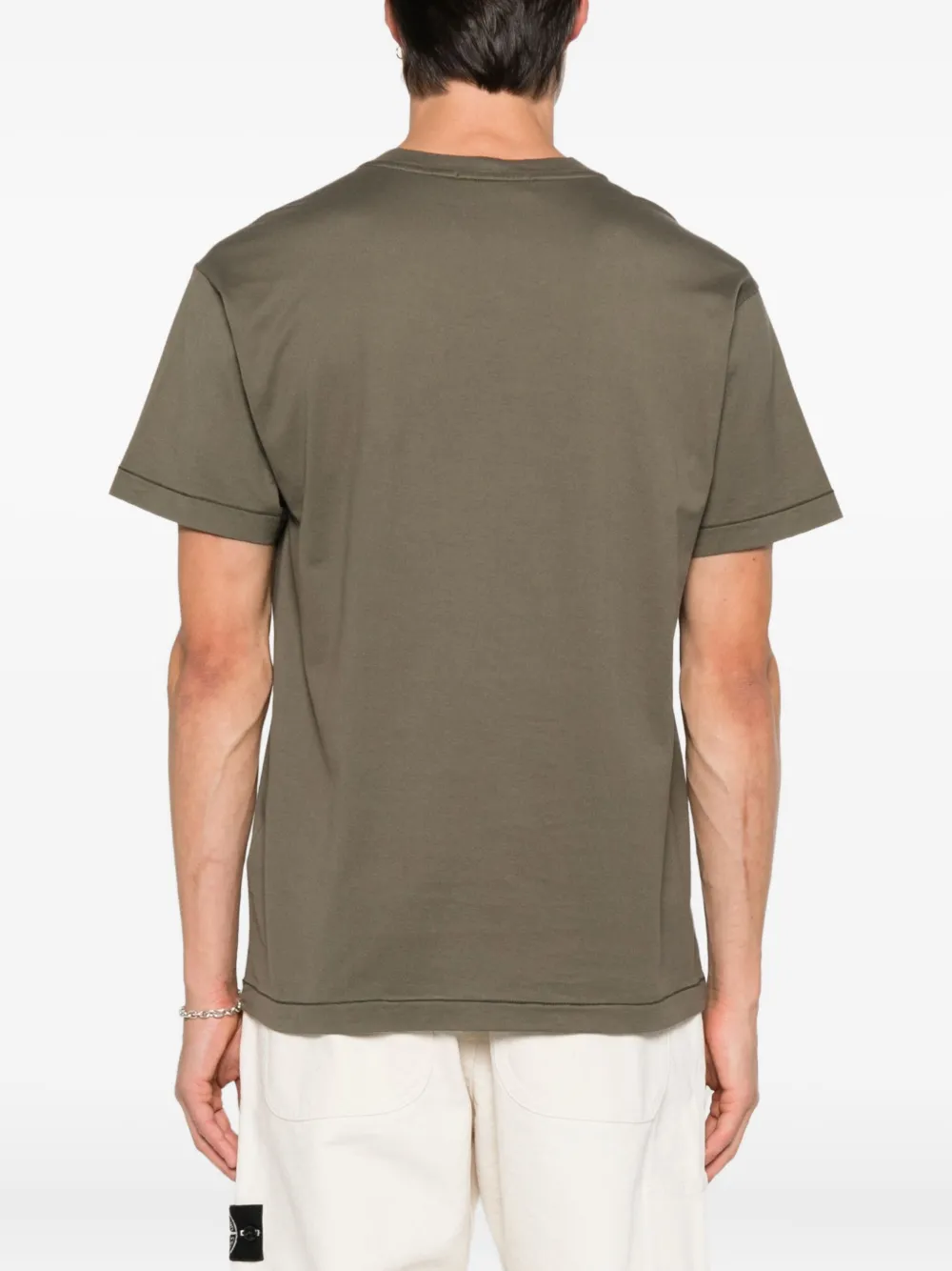 Stone Island T-shirt met Compass-logopatch Groen