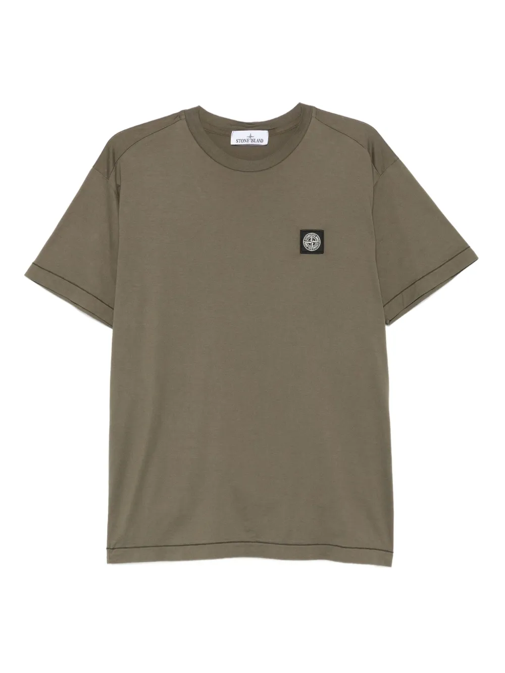 Stone Island T-shirt met Compass-logopatch Groen