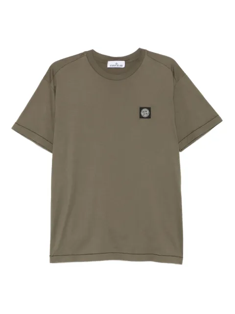 Stone Island تيشيرت قطن بشارة بوصلة