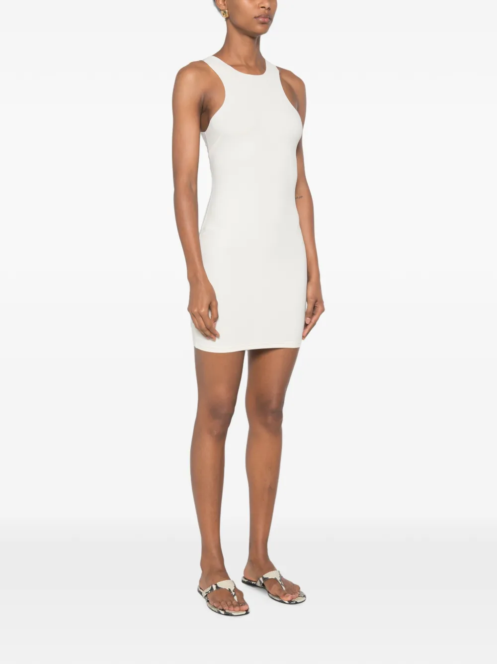Patrizia Pepe Mini-jurk met ruches Beige