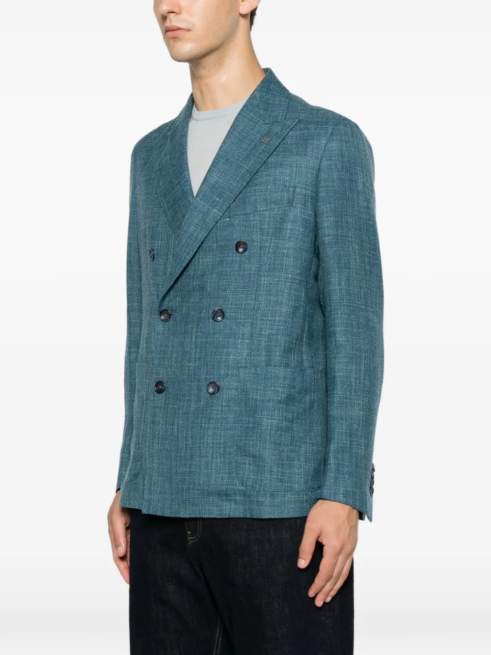 Tagliatore Blazer met dubbele rij knopen Blauw