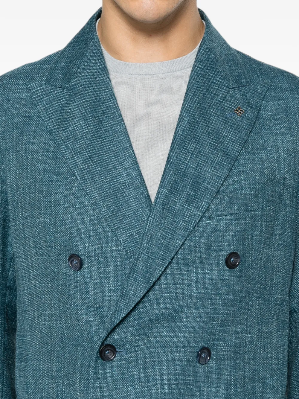 Tagliatore Blazer met dubbele rij knopen Blauw