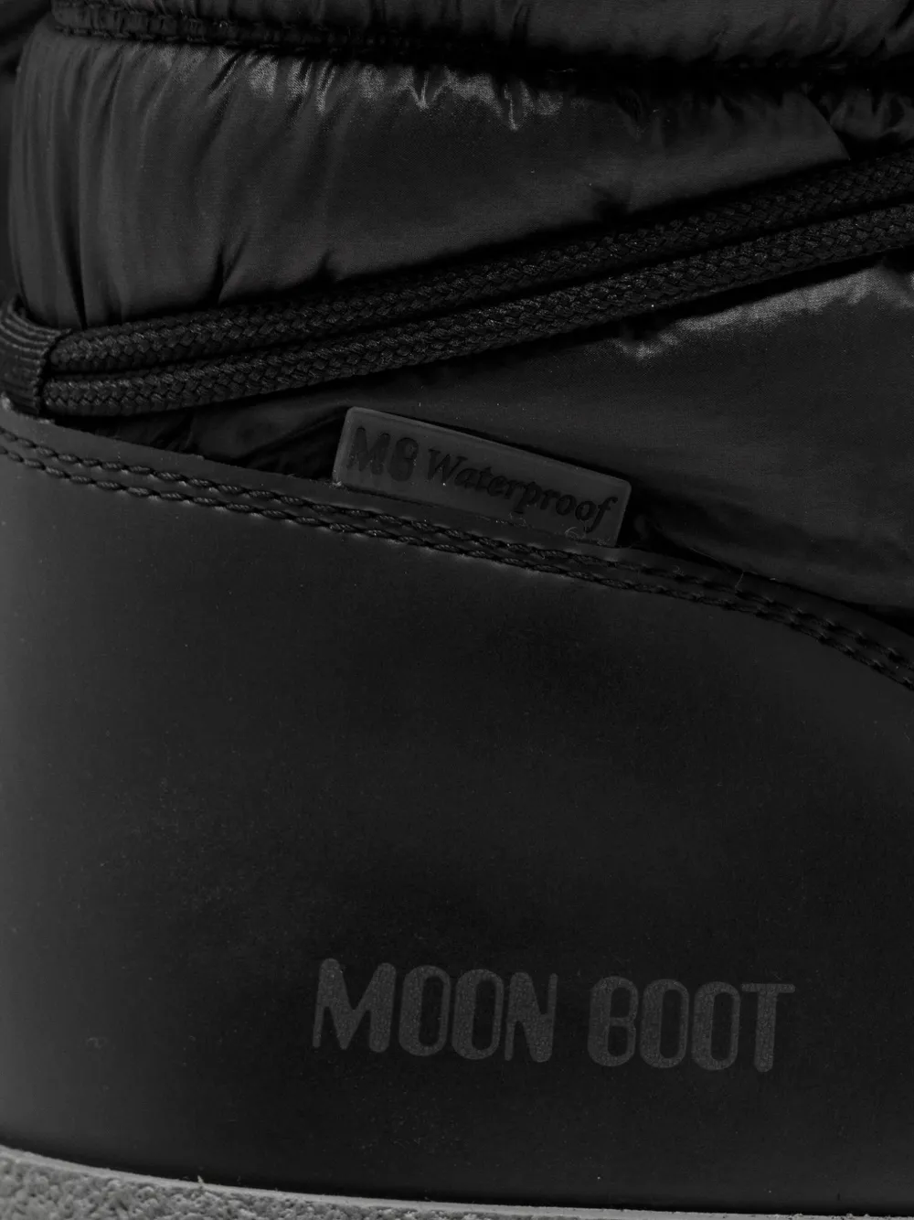 Moon Boot Padded Lace-up Boots In Black