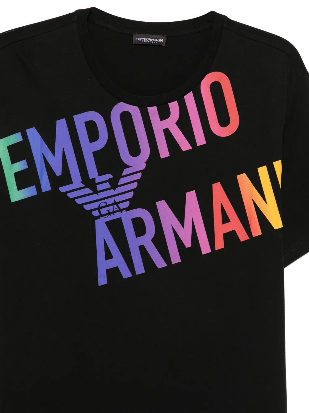 Emporio Armani T-shirt met logoprint Zwart