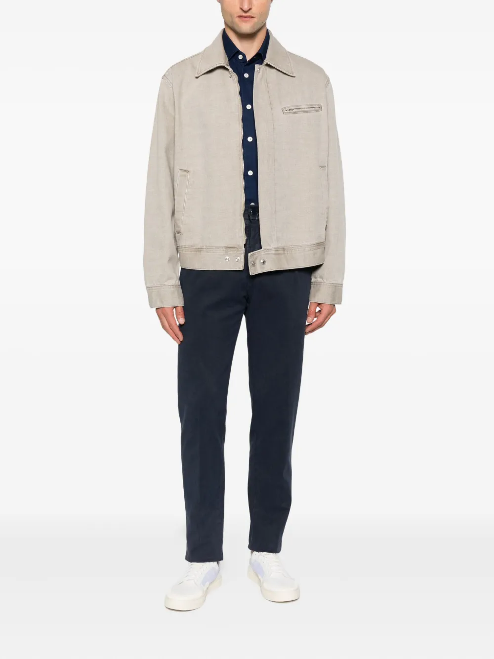 Kiton Button-down overhemd Blauw