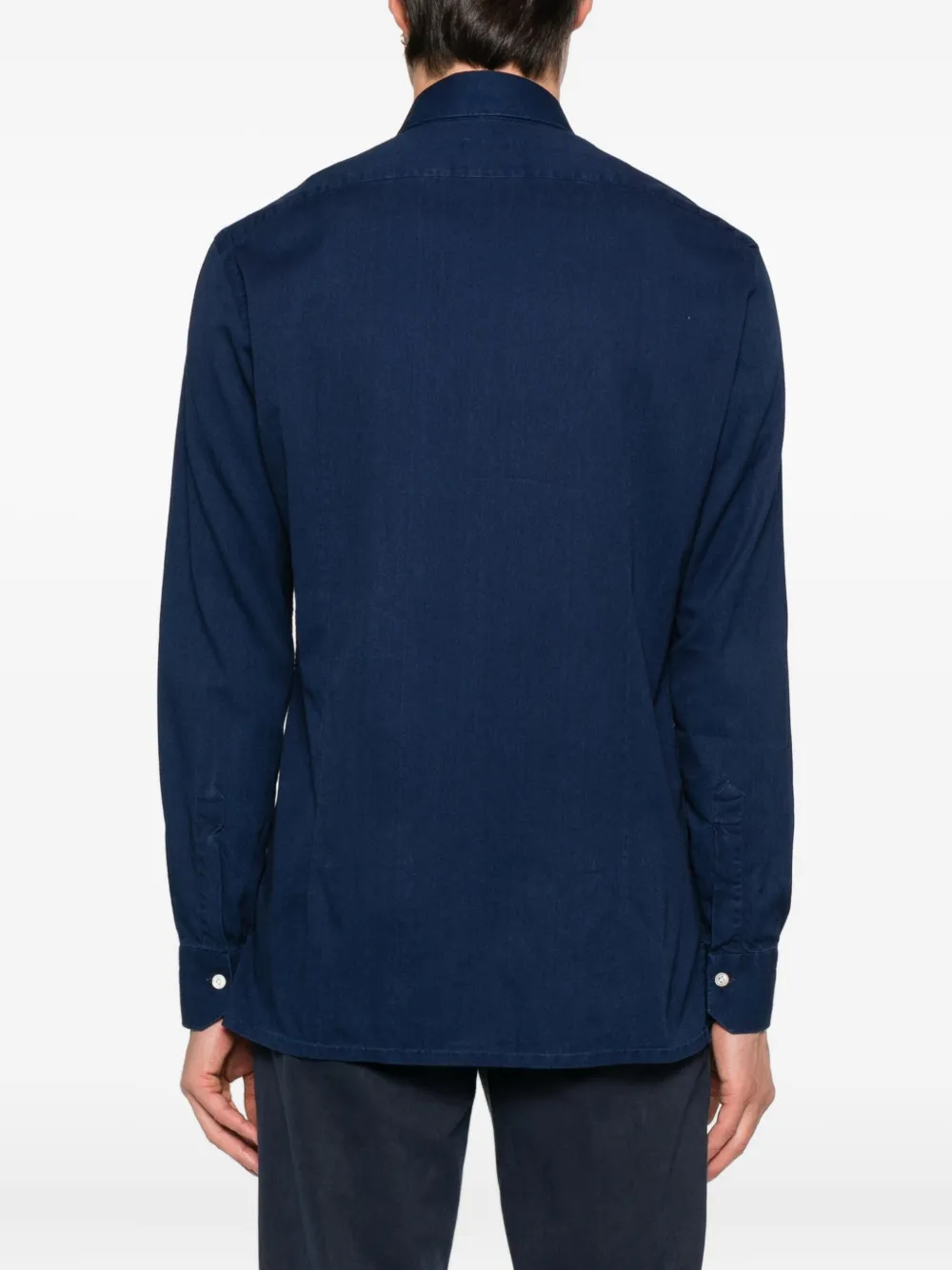 Kiton Button-down overhemd Blauw
