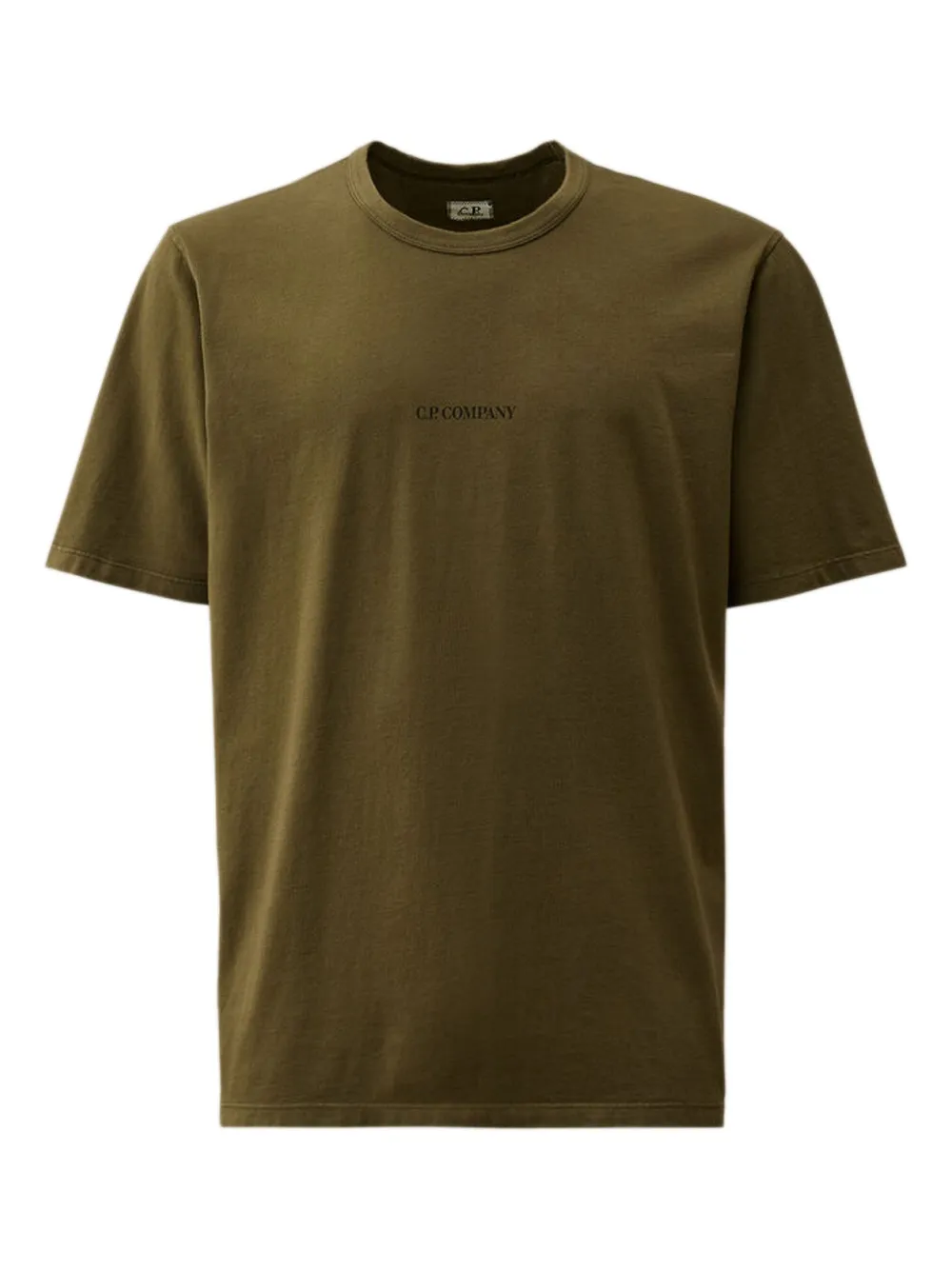C.P. Company logo-embroidered crew-neck T-shirt Groen
