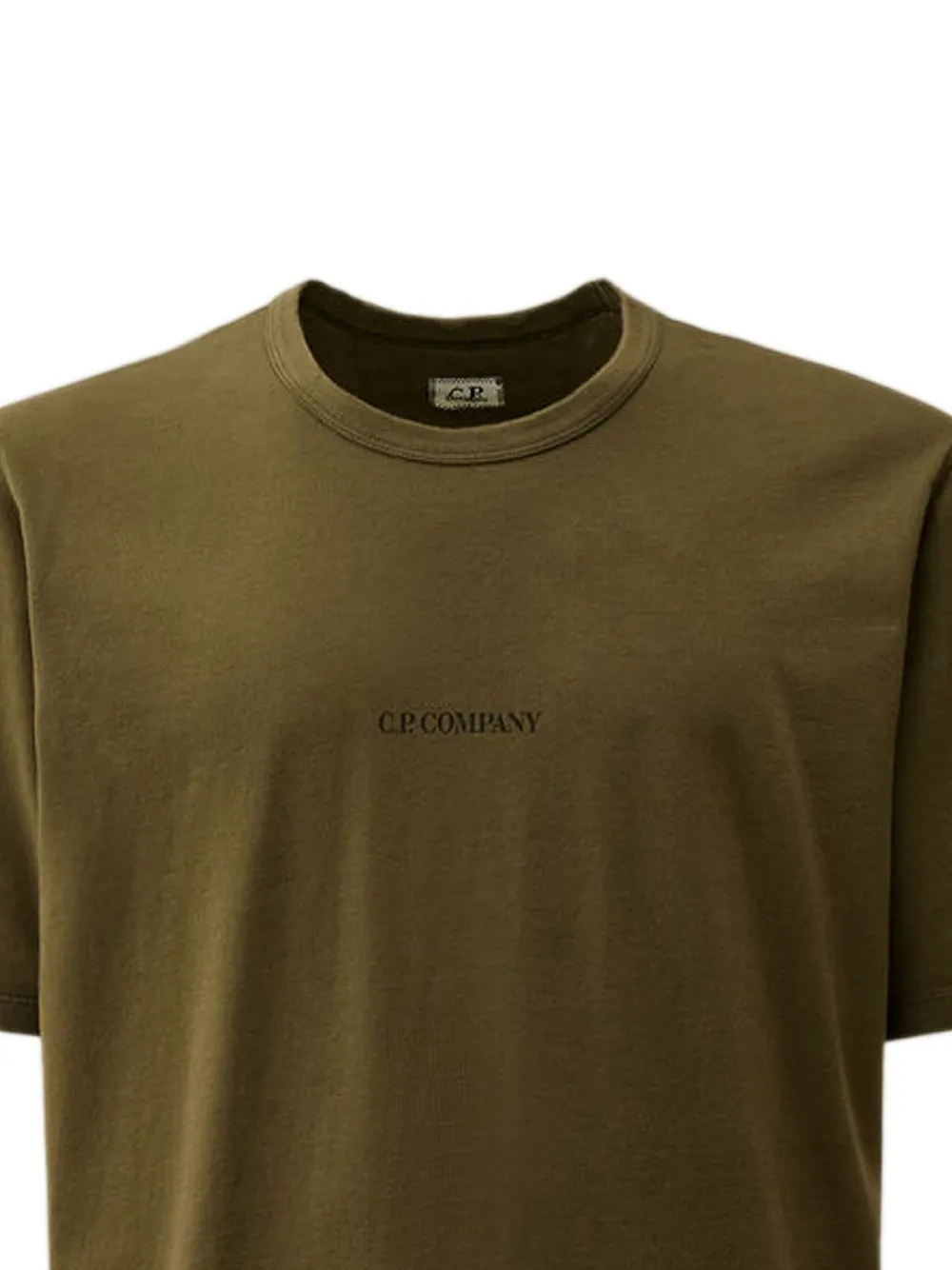 C.P. Company T-shirt met geborduurd logo Groen