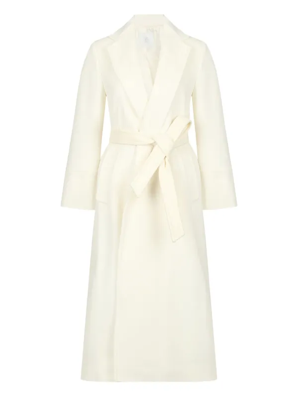 Eleventy Belted Wrap Coat in Neutrals
