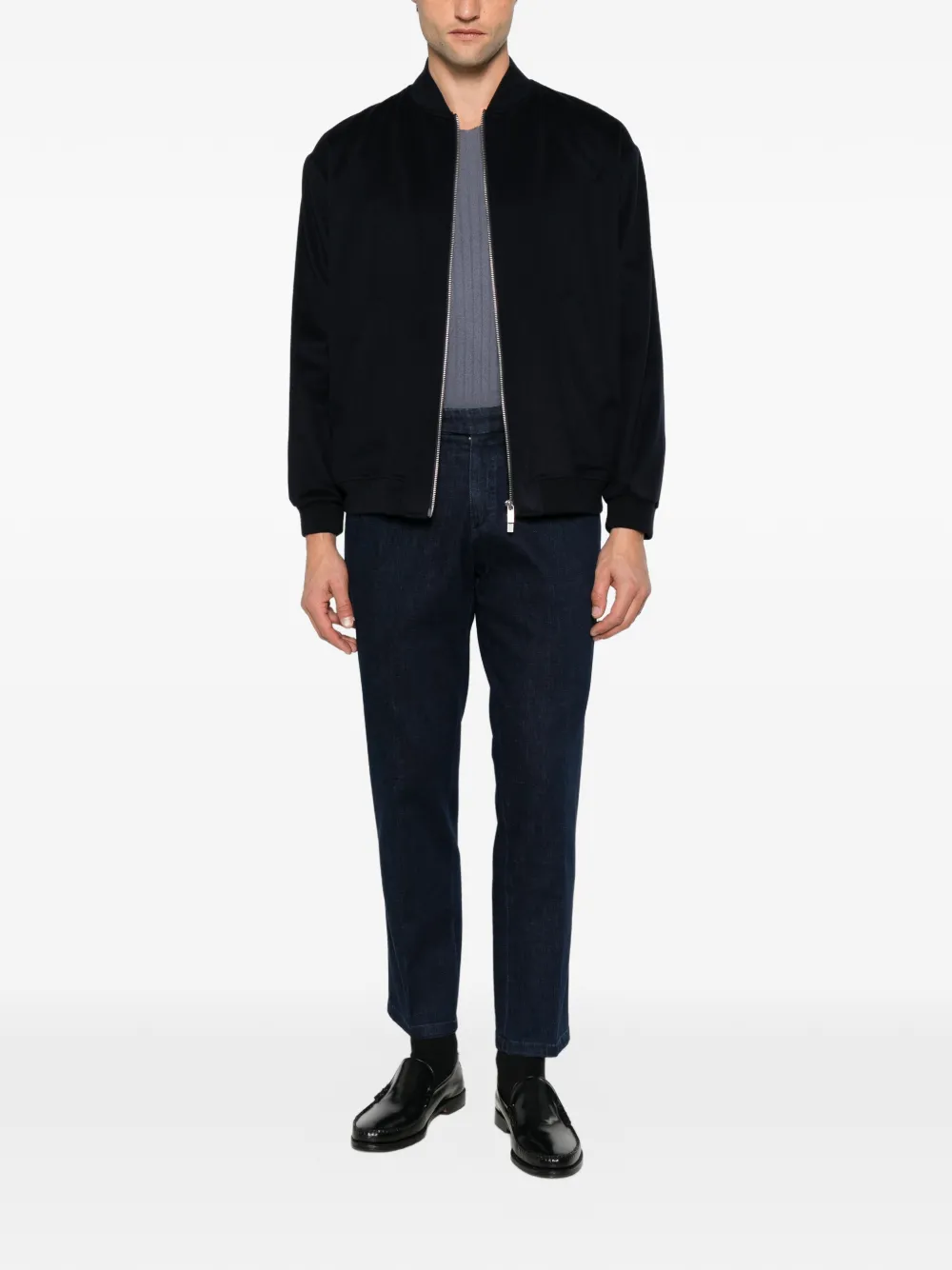 Briglia 1949 Geplooide jeans met zijverstellers Blauw