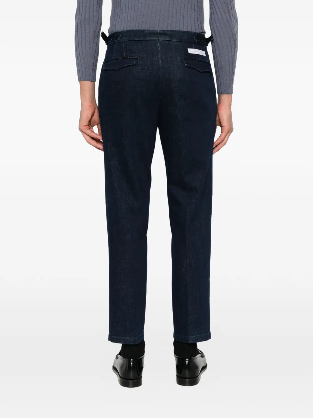 Briglia 1949 Geplooide jeans met zijverstellers Blauw