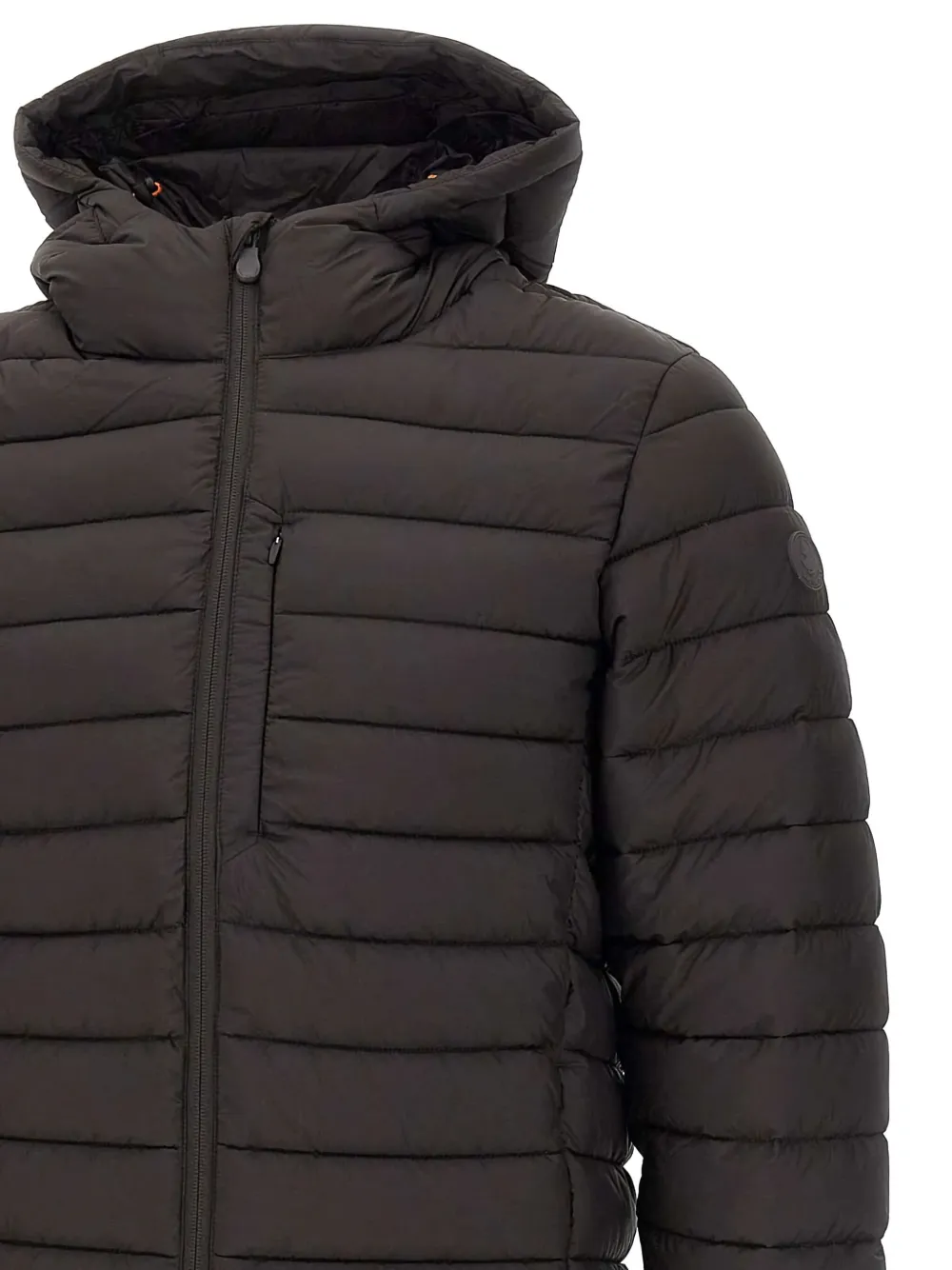 Save The Duck hooded quilted jacket Zwart