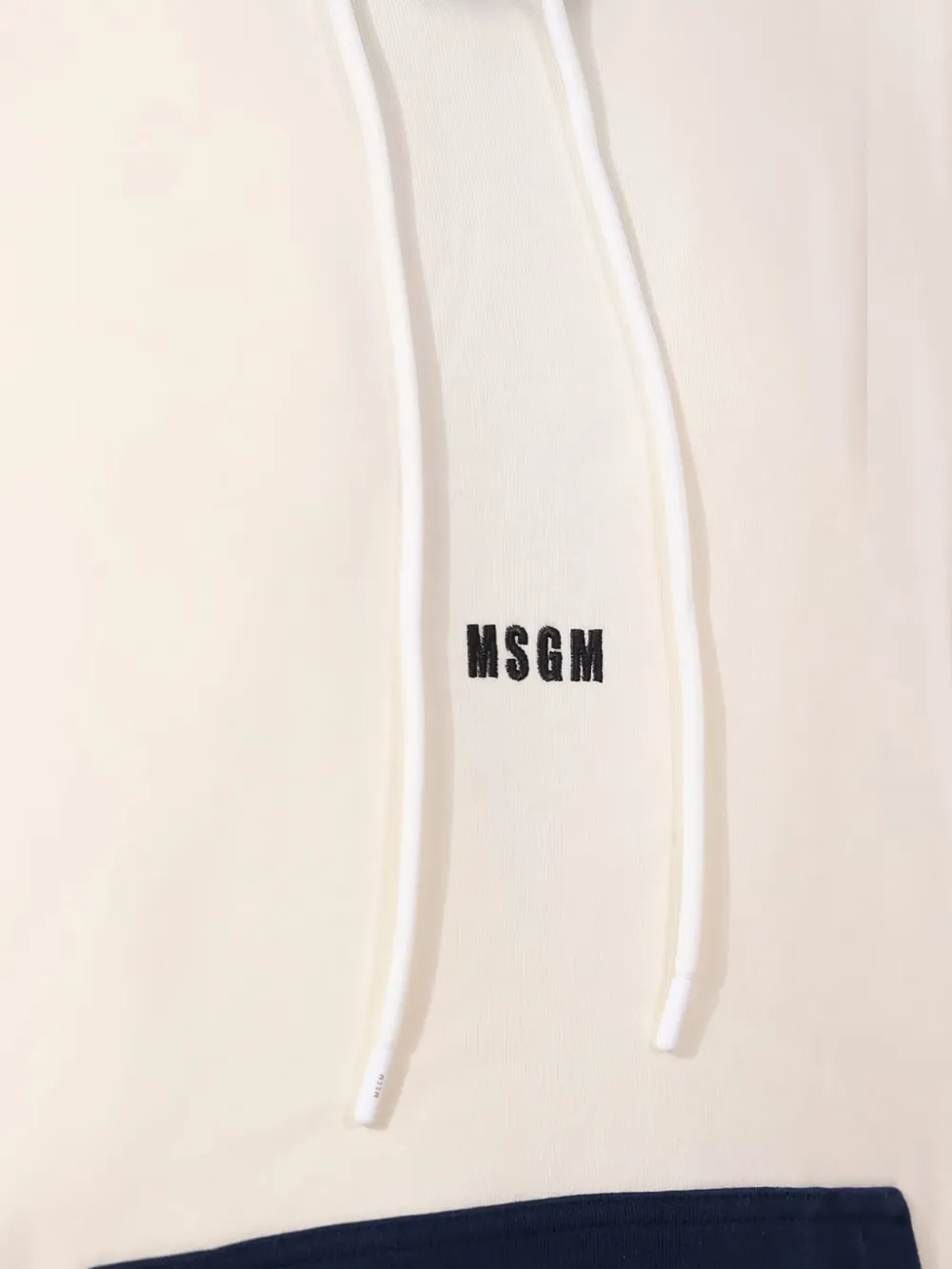 MSGM Hoodie met colourblocking Beige