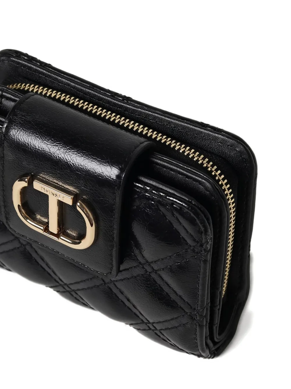 TWINSET Portemonnee met logoplakkaat Zwart