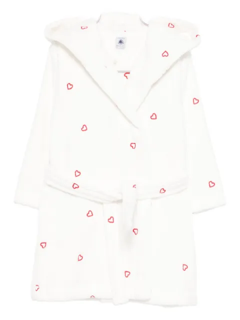 Petit Bateau heart-print dressing gown