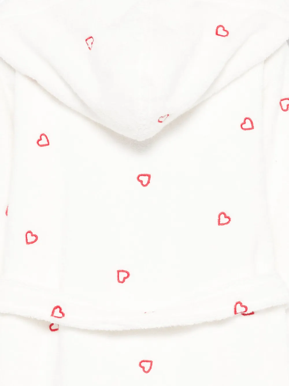 Petit Bateau Avondjurk met hartprint Wit