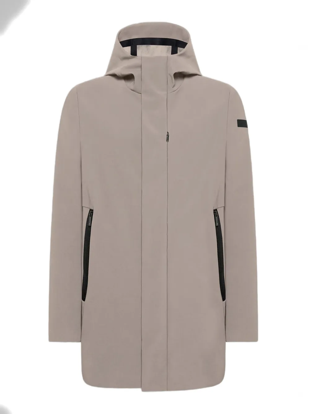 Rrd Winter Thermo Logo Patch Hooded Jacket In Neutral