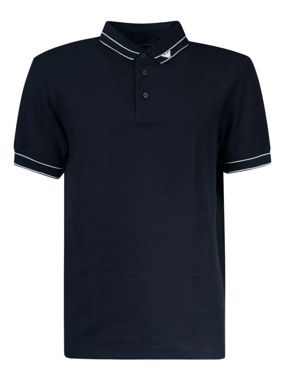 Emporio Armani Piqué poloshirt Zwart