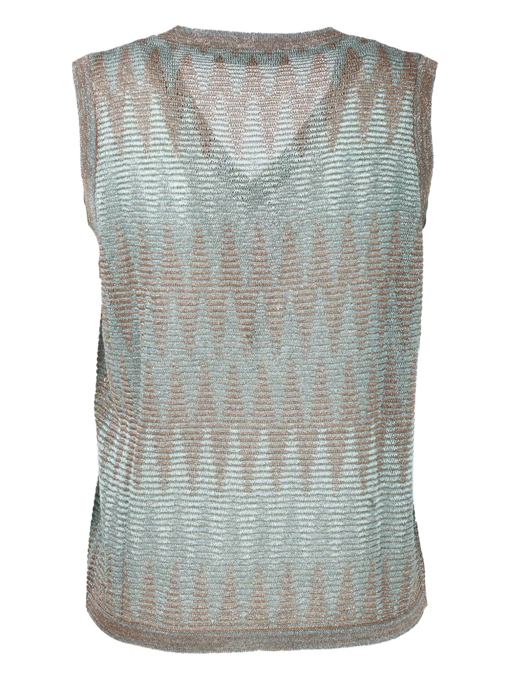 D.Exterior chevron-pattern sleeveless top | T-Shirts & Jersey Shirts | Image 2