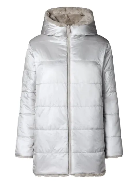 Save The Duck hooded quilted faux-fur coat