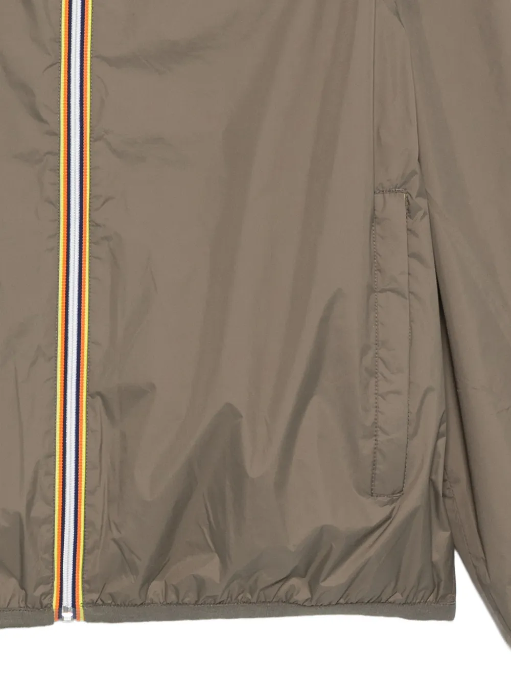 K-Way Jack met capuchon en logopatch Bruin