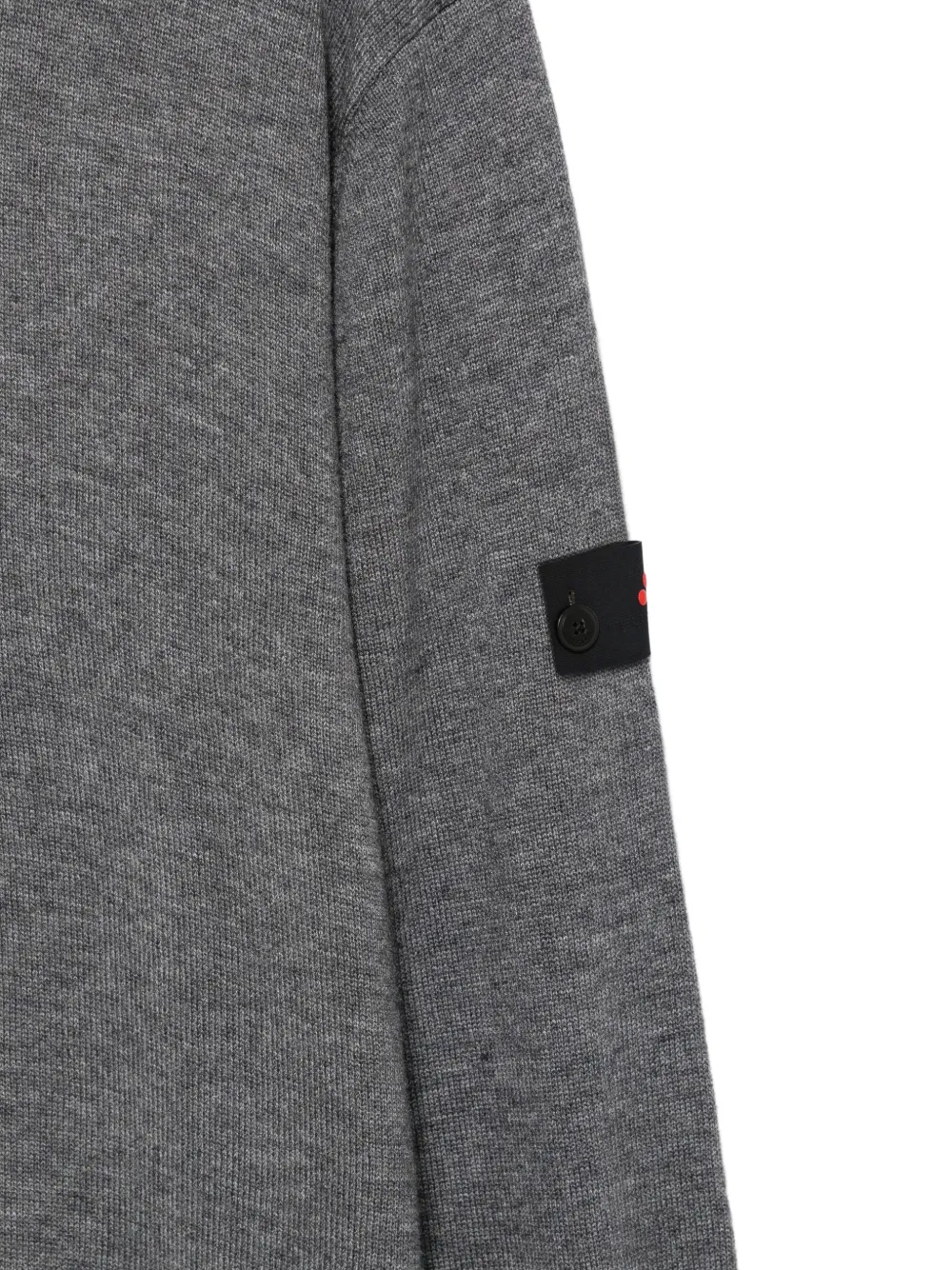 Peuterey Sweater met logopatch Grijs