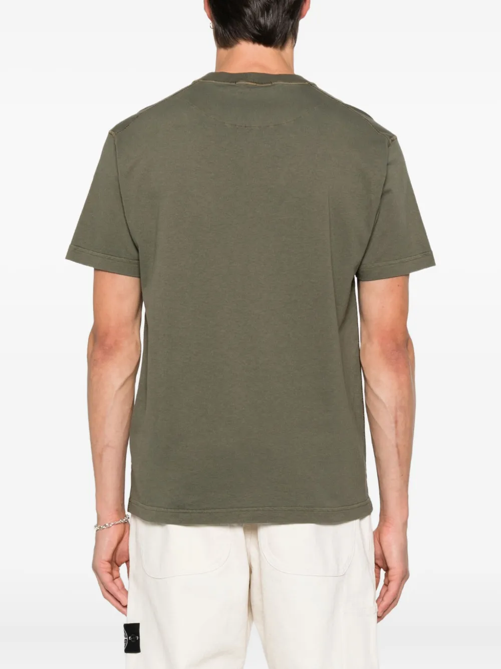 Stone Island T-shirt met Compass-logopatch Groen