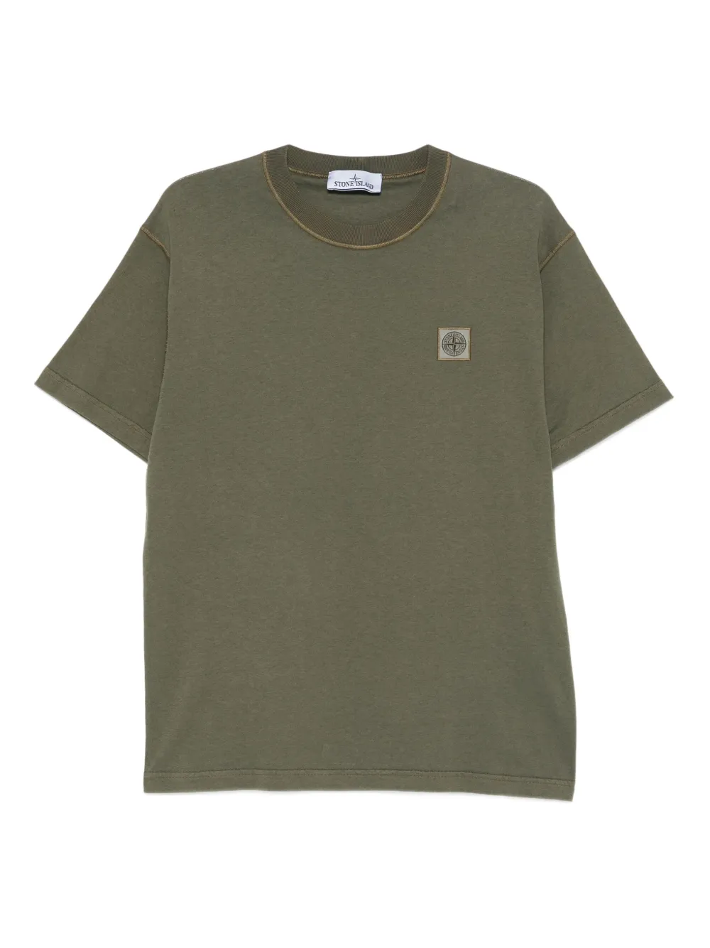 Stone Island T-shirt met Compass-logopatch Groen