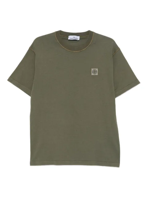 Stone Island Compass-patch cotton T-shirt