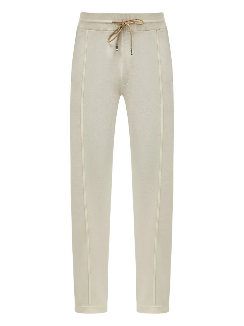 BOSS Trainingsbroek met trekkoord en rits Beige