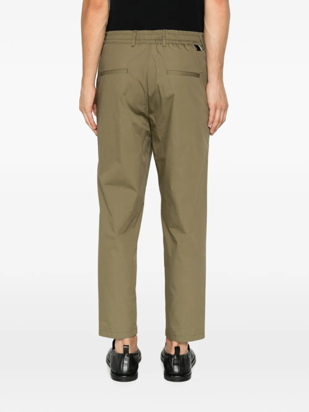 Low Brand George broek met elastische taille Groen