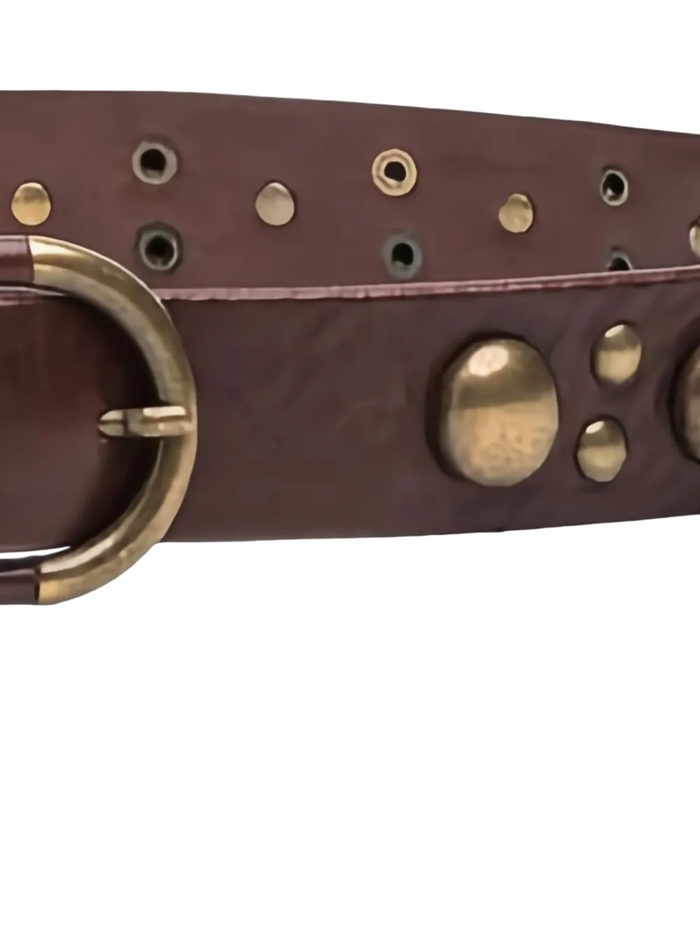 PINKO studded leather belt - Bruin