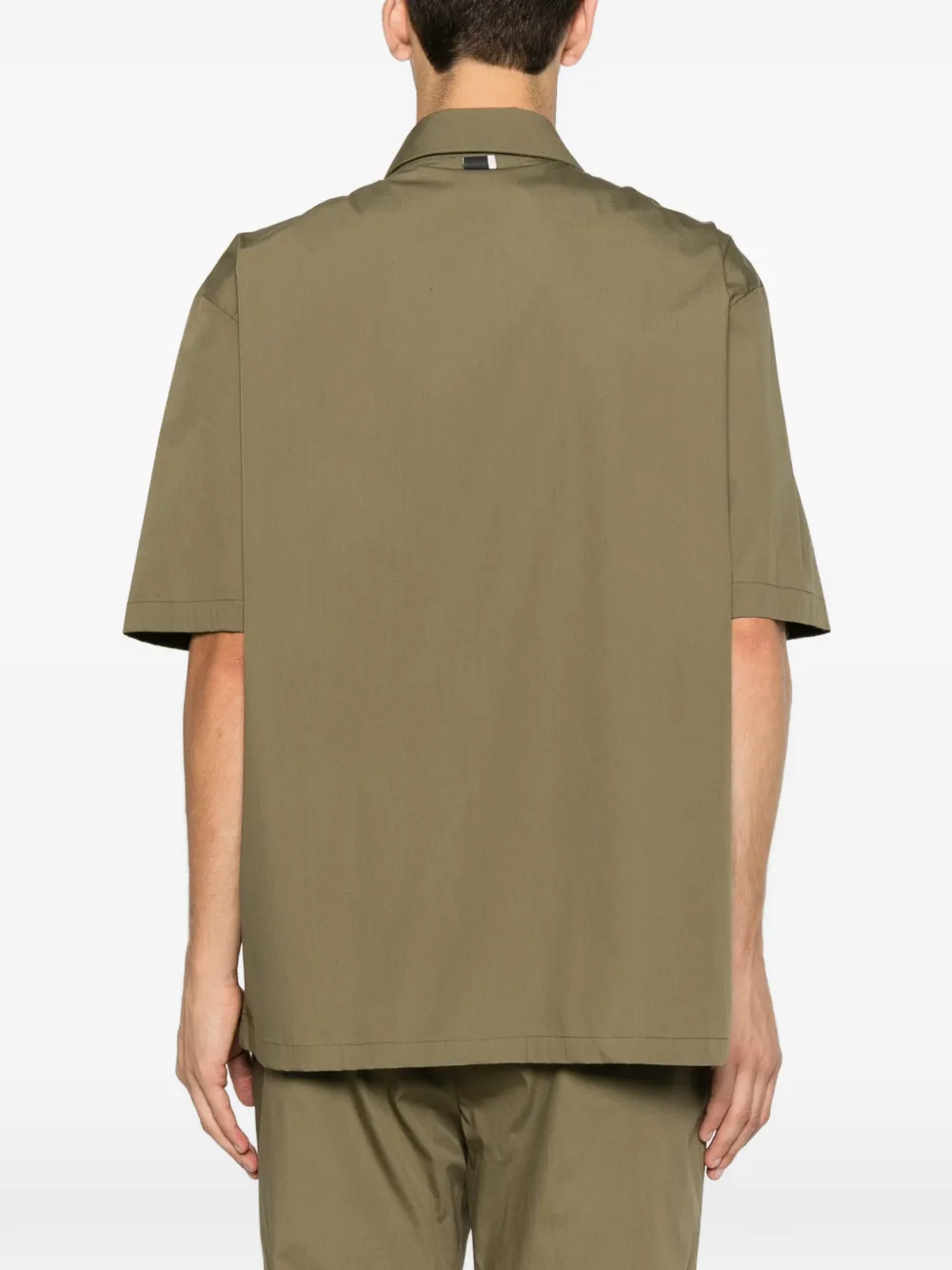 Low Brand Poloshirt met rits Groen