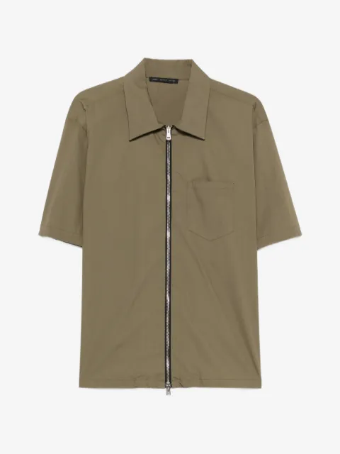 Low Brand chemise à fermeture zippée