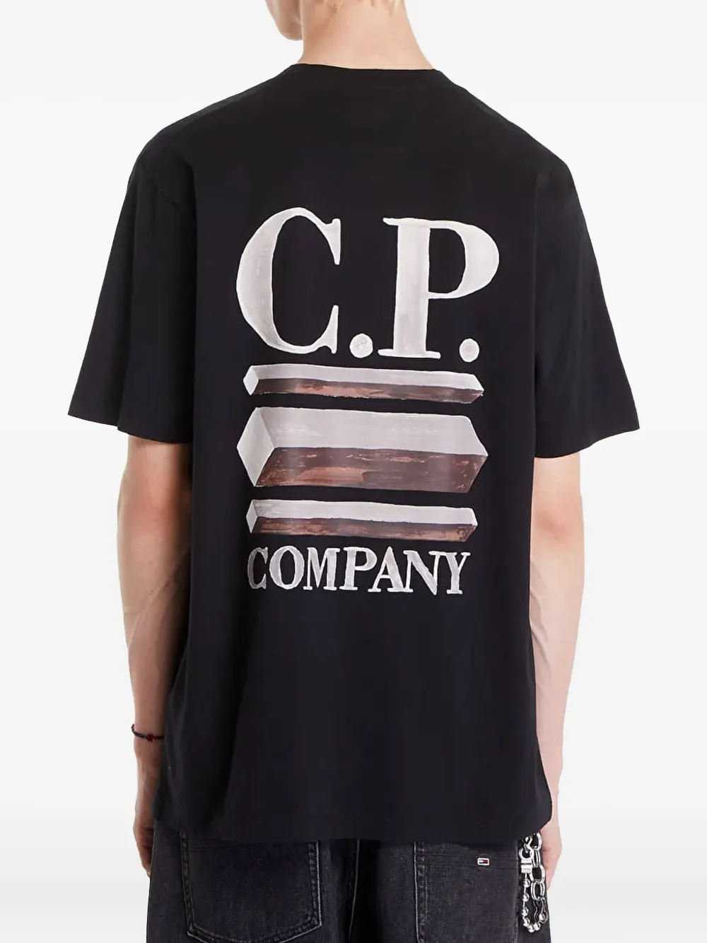 C.P. Company T-shirt met logoprint Zwart