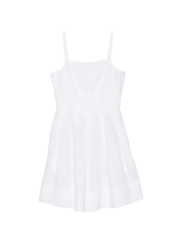 Eleventy Spaghetti-strap Mini Dress in White