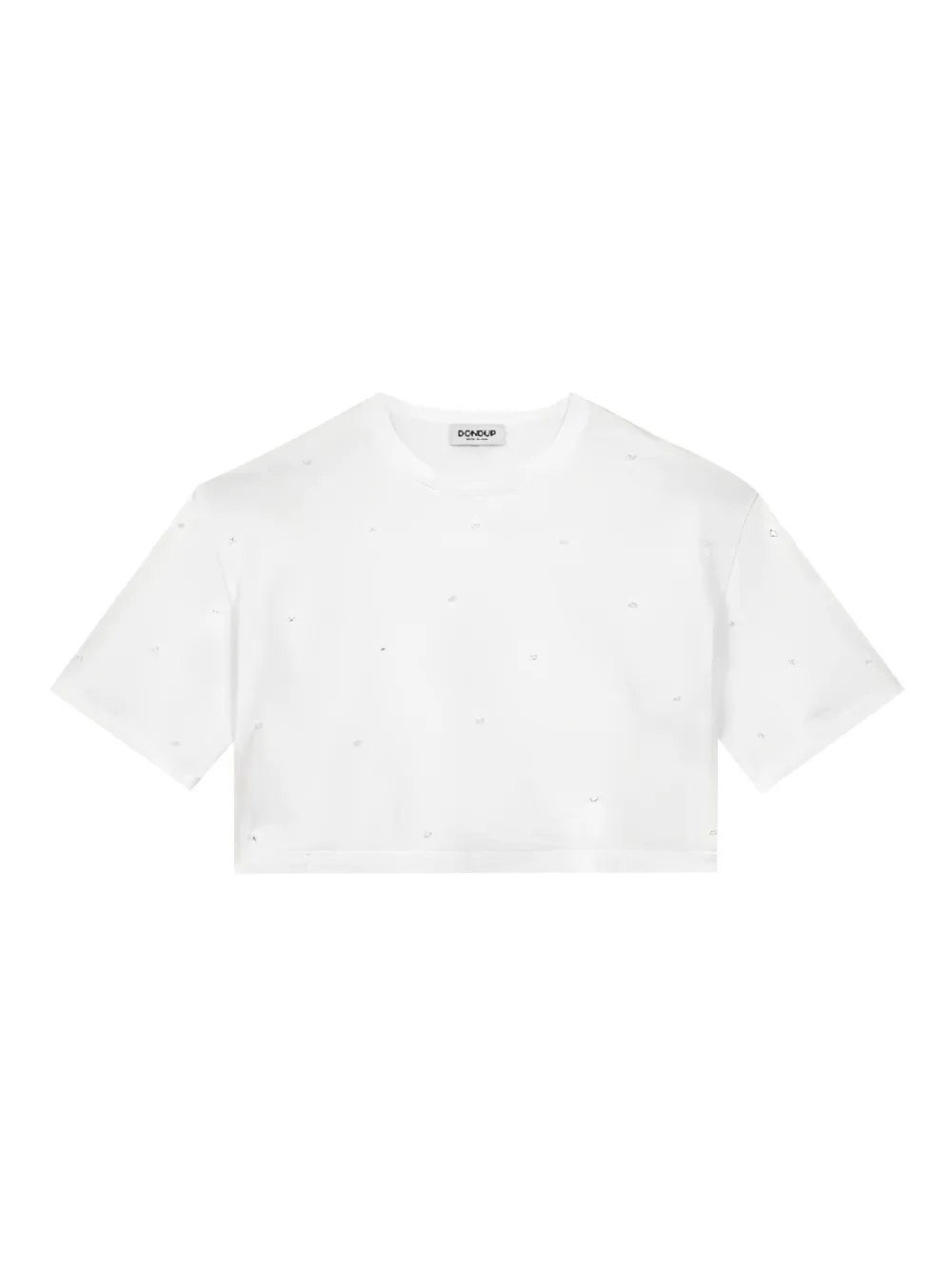 DONDUP crystal-embellished T-shirt Wit