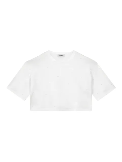 DONDUP crystal-embellished T-shirt