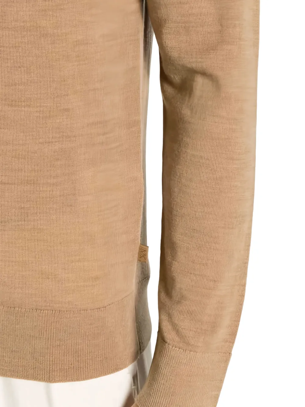 Michael Kors crew-neck wool sweater Beige
