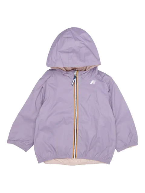 K-Way hooded zip-front jacket