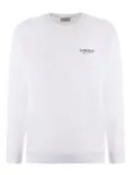 DONDUP logo-embroidered crew-neck sweatshirt - White