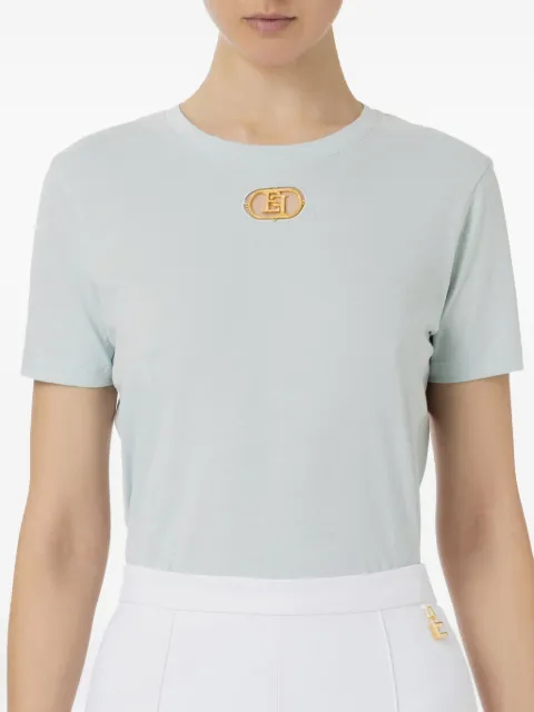 Elisabetta Franchi logo-plaque short-sleeve T-shirt