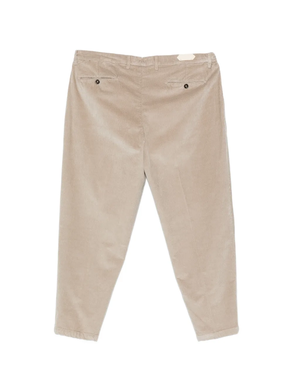 Briglia 1949 Ribfluwelen plooibroek Beige