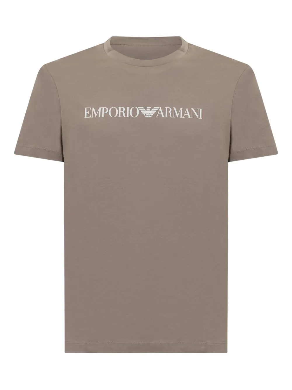 Emporio Armani logo-motif T-shirt Bruin