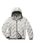 Blauer chevron-quilted hooded jacket - White