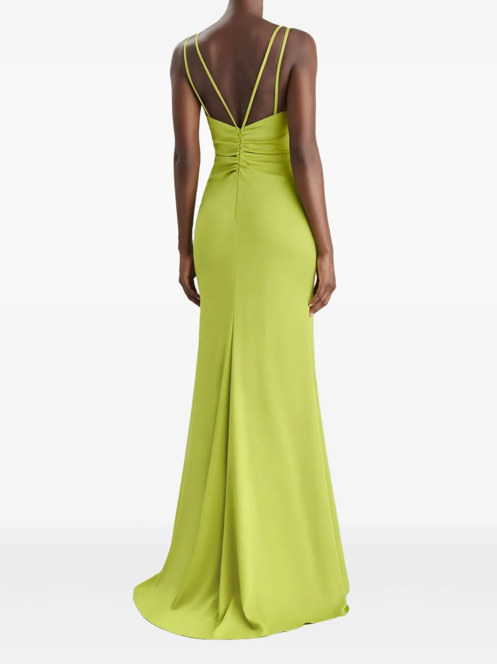 PRONOVIAS PARTY EDIT Drape 2302 V-neck split-leg maxi dress | Evening Dresses | Image 2