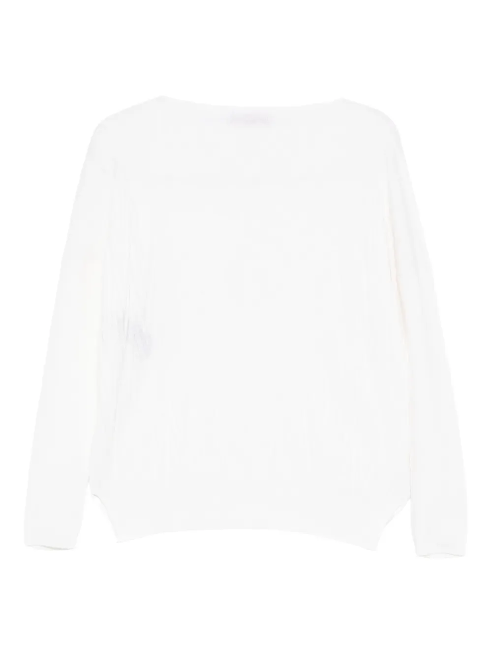 D.Exterior Trui met boothals Wit